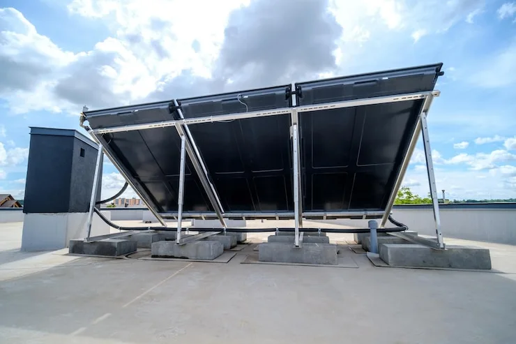 Estructura de panel solar para tejado